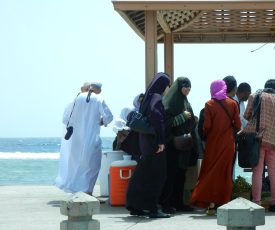 Muslim Women in Abayas